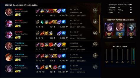 lol match history
